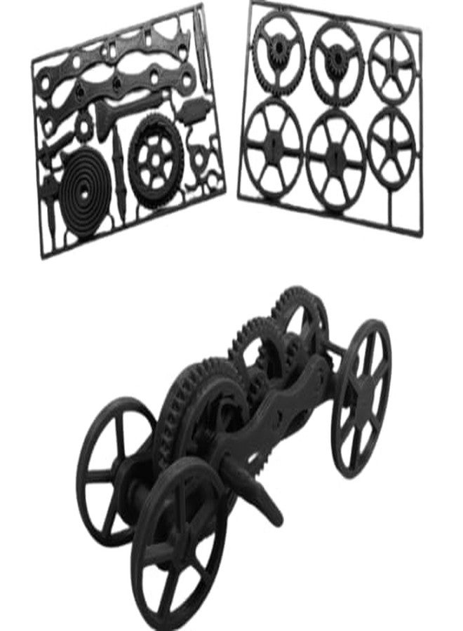 CERO 3D Printed DIY Wind-Up Car Gift Card - Buildable, Fully Functional Model (Black PLA Plastic), Assemble and Clean Before Use. - Image 1